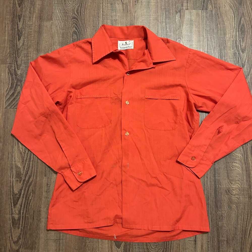 Braidburn Orange Button-Up Shirt